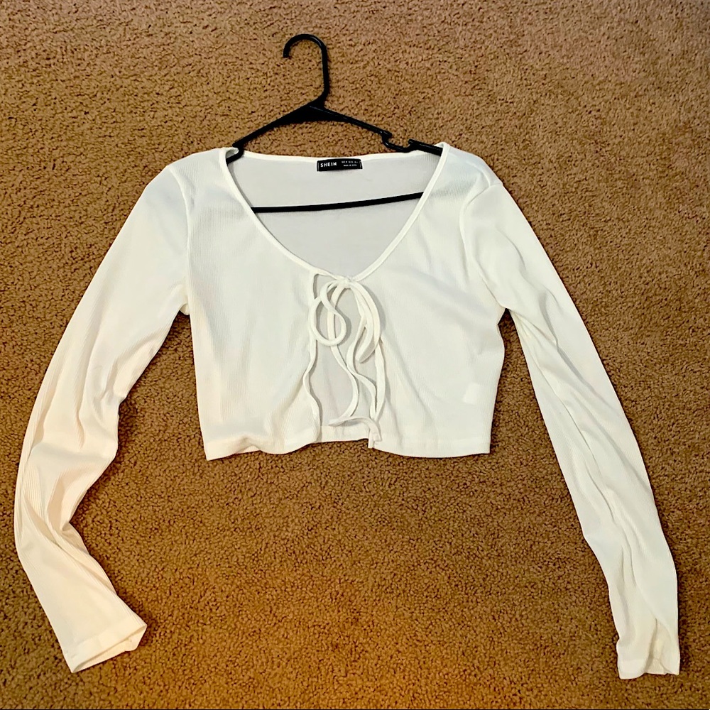 SHEIN Tie Front Shirt